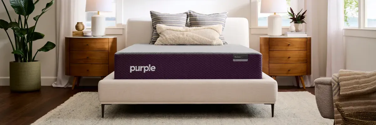 photo of a Purple brand mattress